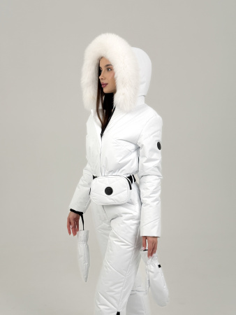 Комбинезон женский зимний Гранд Сибирь (белый мех)